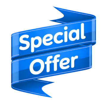 pngtree special offer blue ribbon discount banner png image 17868942